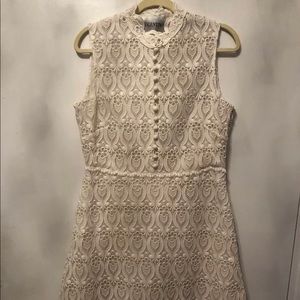 Valentino Antique White Lace Dress Size 10